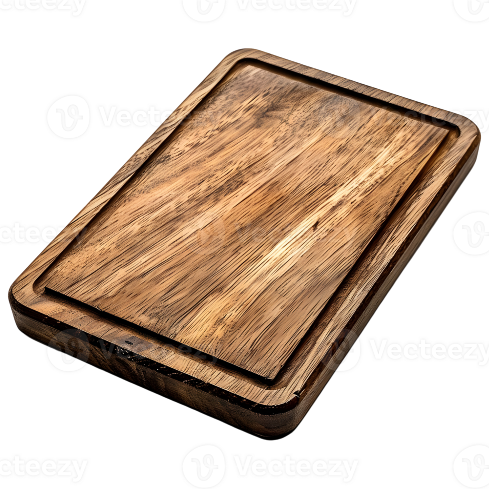 AI generated 3D Rendering of a Chef Cutting Board on Transparent Background - Ai Generated png