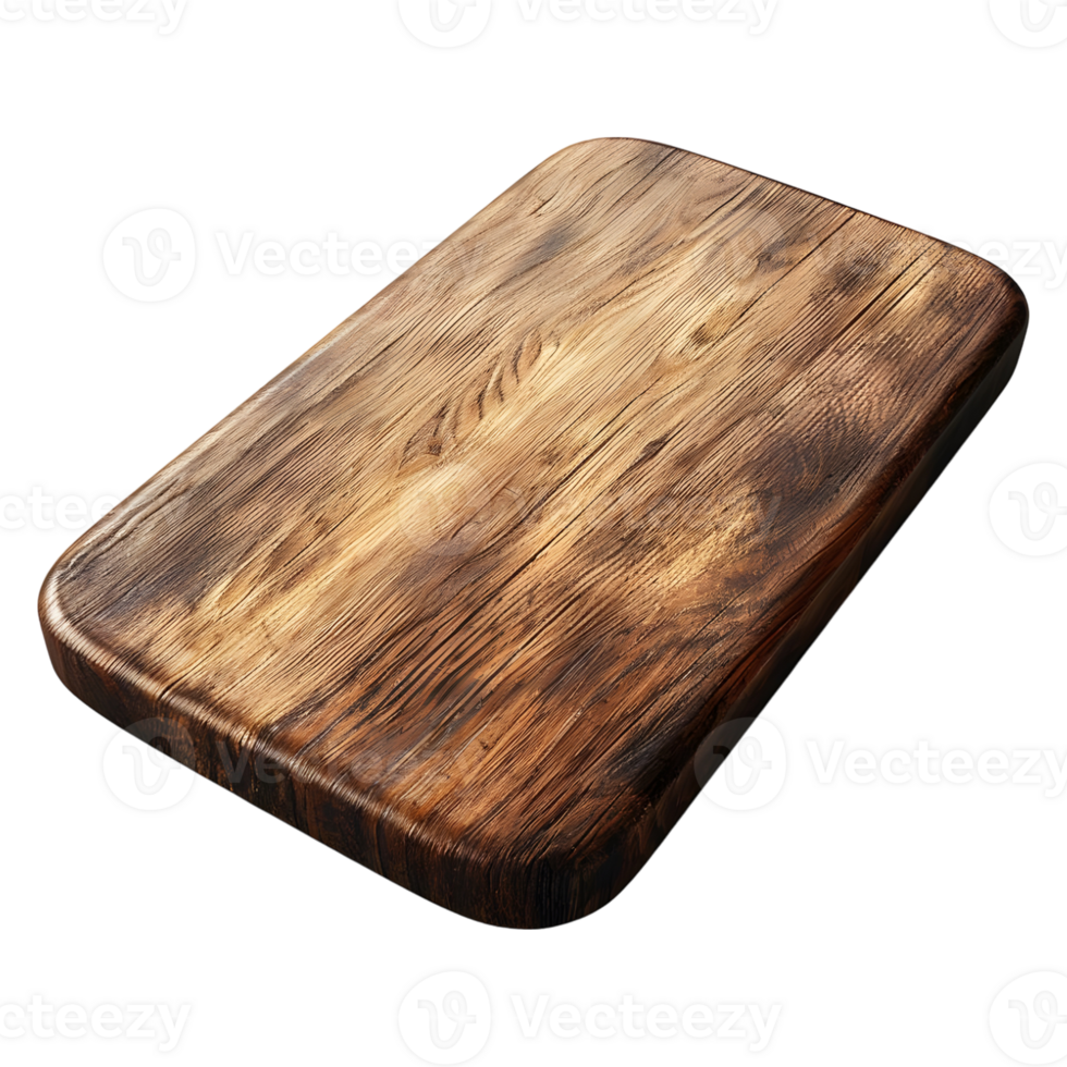 AI generated 3D Rendering of a Chef Cutting Board on Transparent Background - Ai Generated png