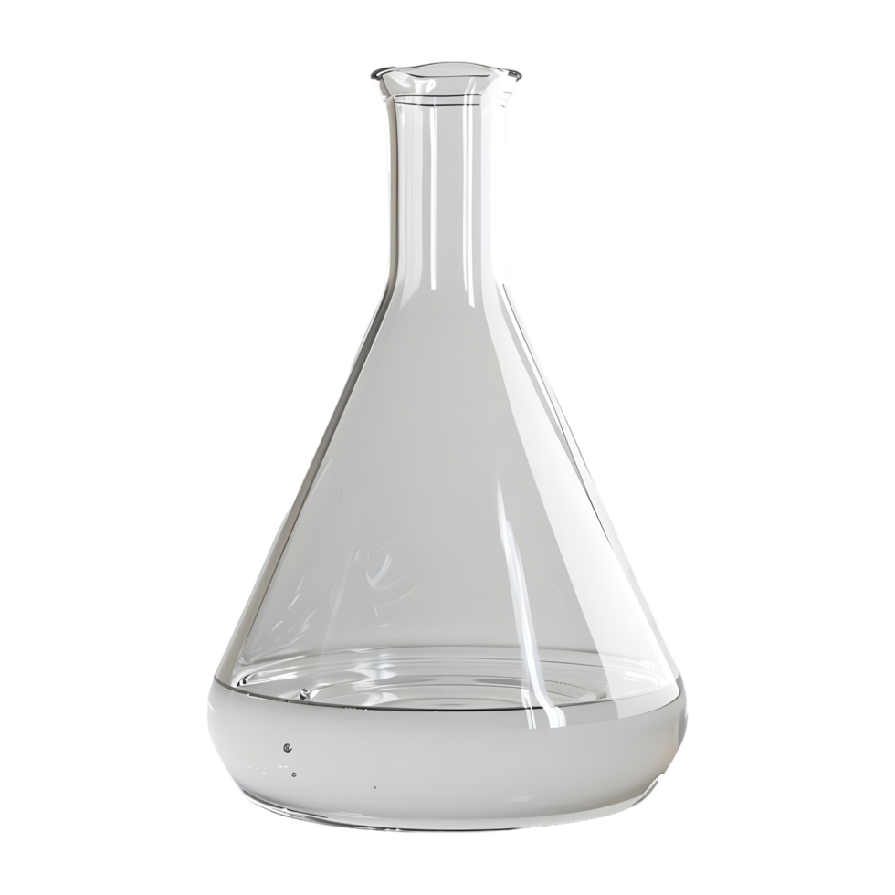 AI generated Lab Conical Flask on Transparent background - Ai Generated png
