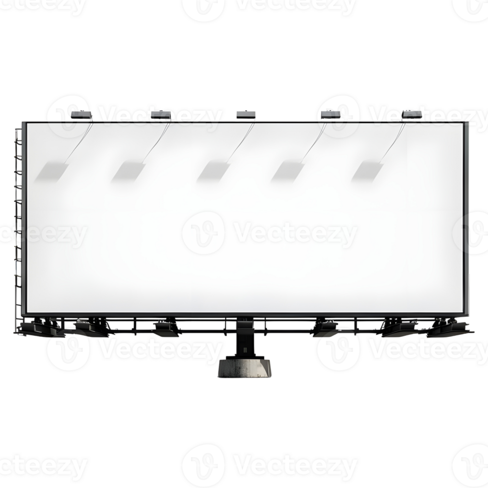 AI generated Blank Billboard on Transparent background - Ai Generated png