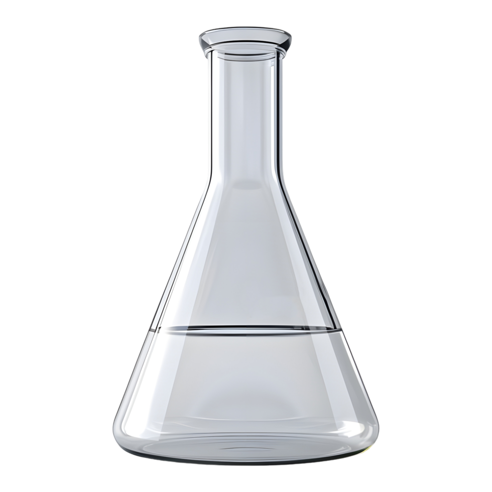 AI generated Lab Conical Flask on Transparent background - Ai Generated png