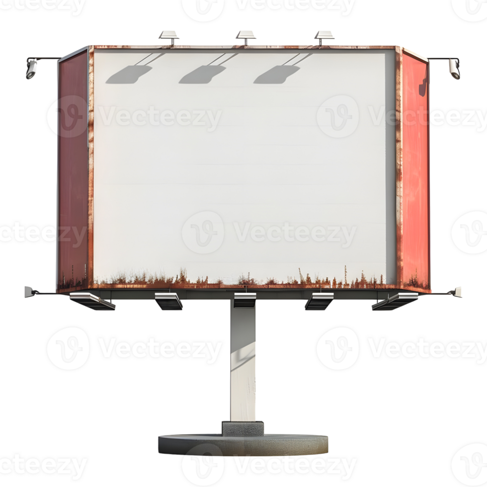 AI generated Blank Billboard on Transparent background - Ai Generated png
