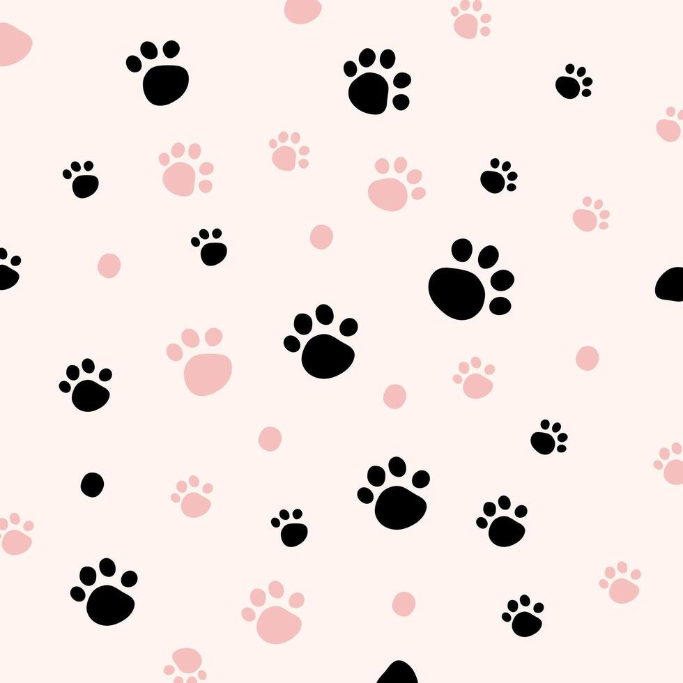 Puppy paw footprint vector