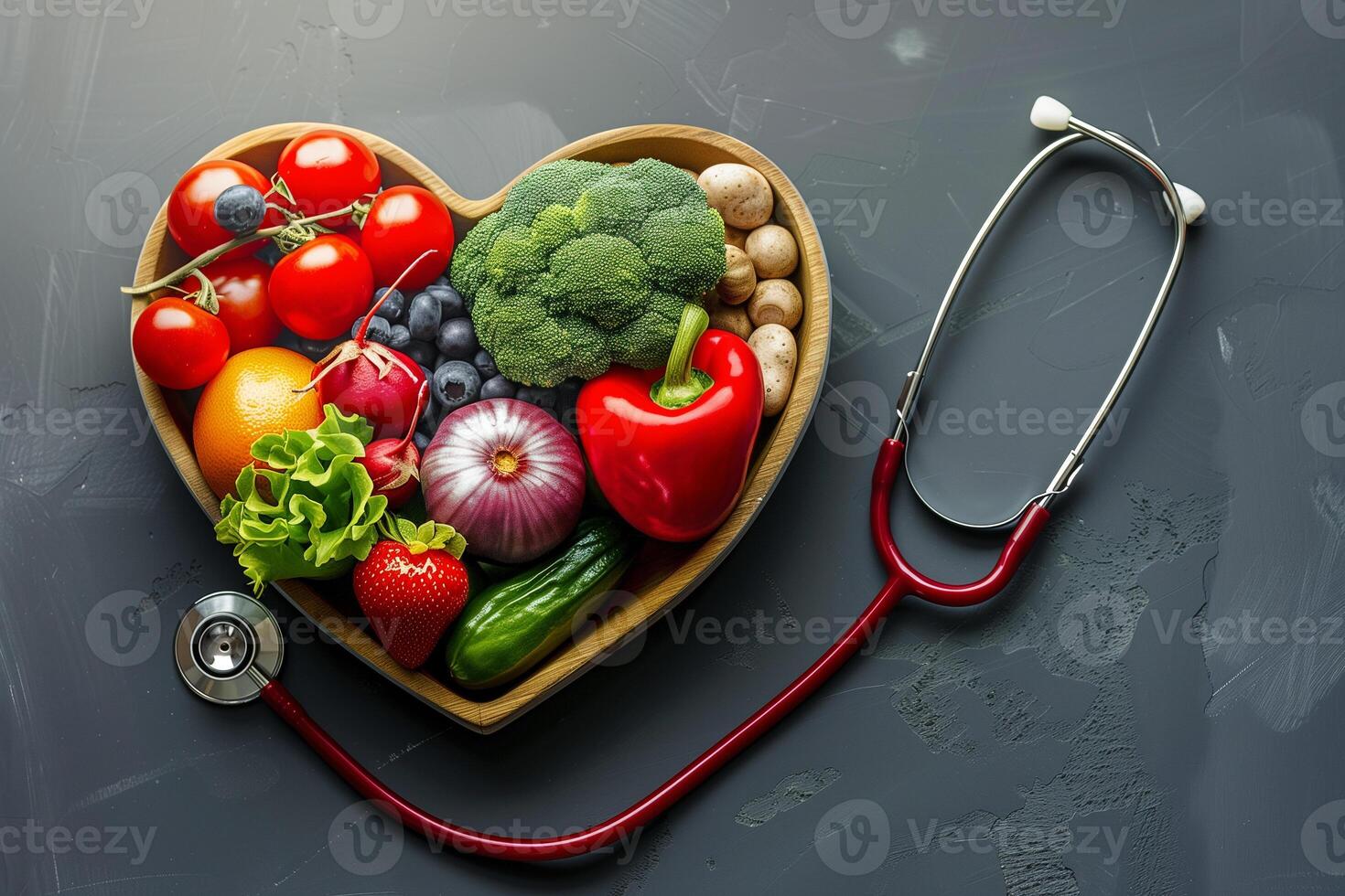 AI generated Healthy foods that are good for the heart photo