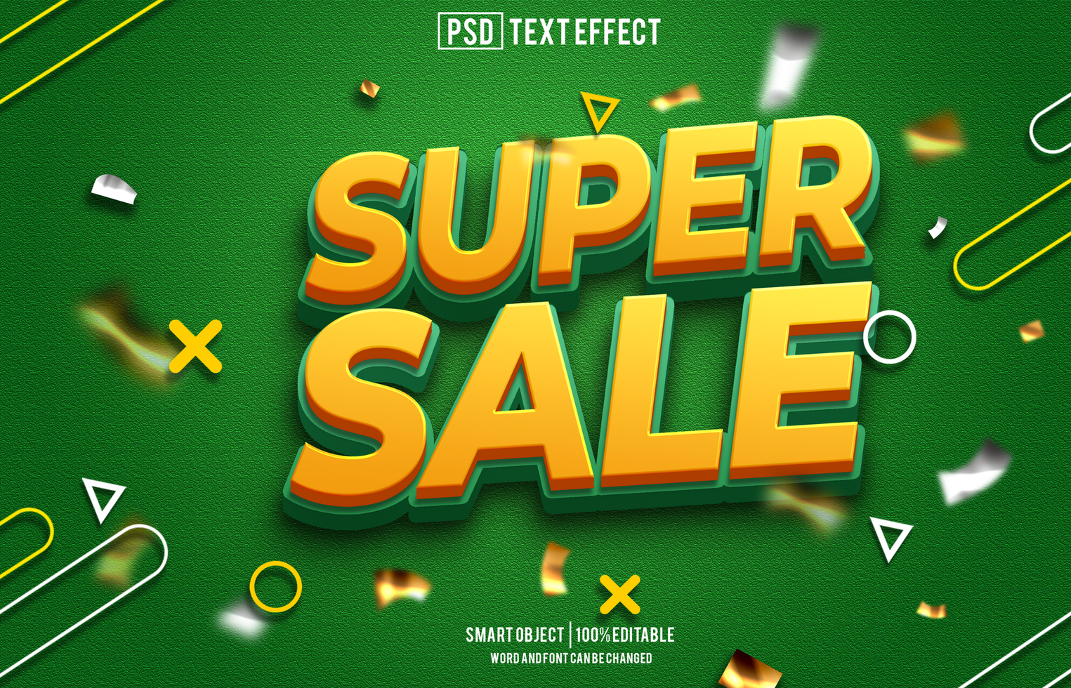 super sale text effect, font editable, typography, 3d text psd