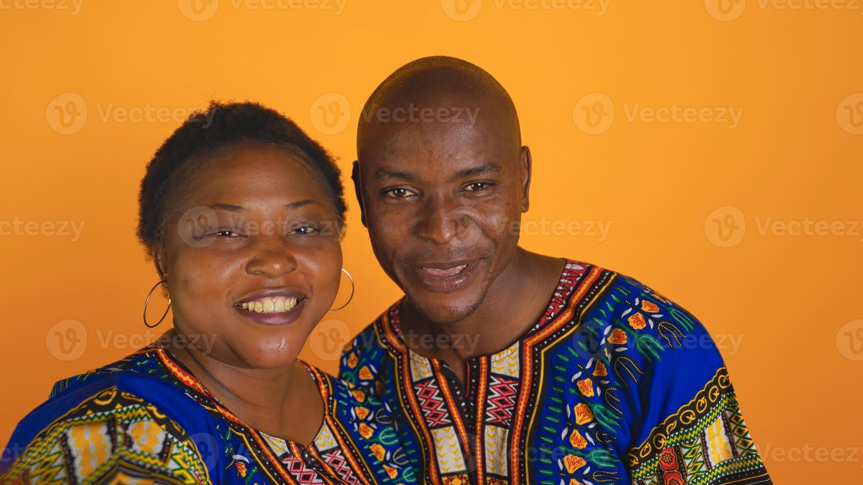 POV of african american people waving hi on videocall, attending online conference connection with friends via video link. Man and woman greeting family on remote teleconference call. photo