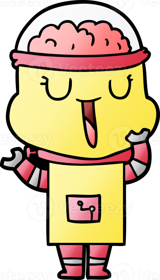 happy cartoon robot png
