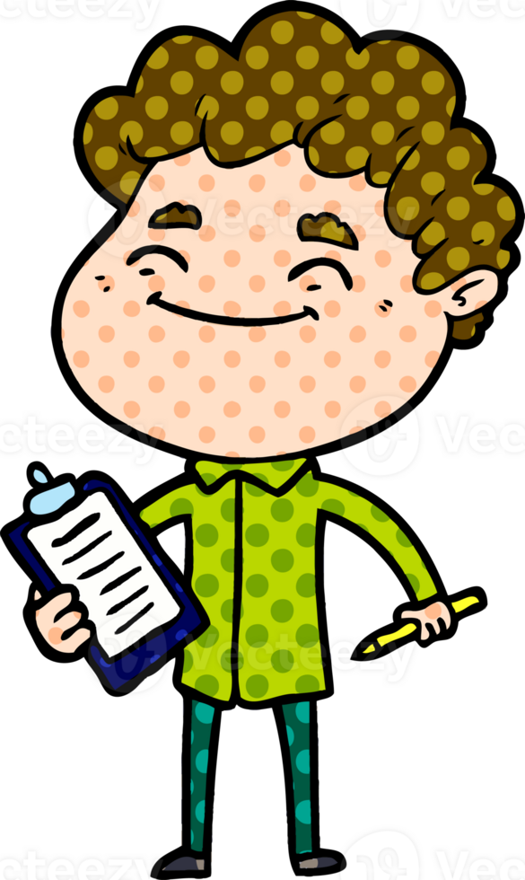 cartoon friendly man png