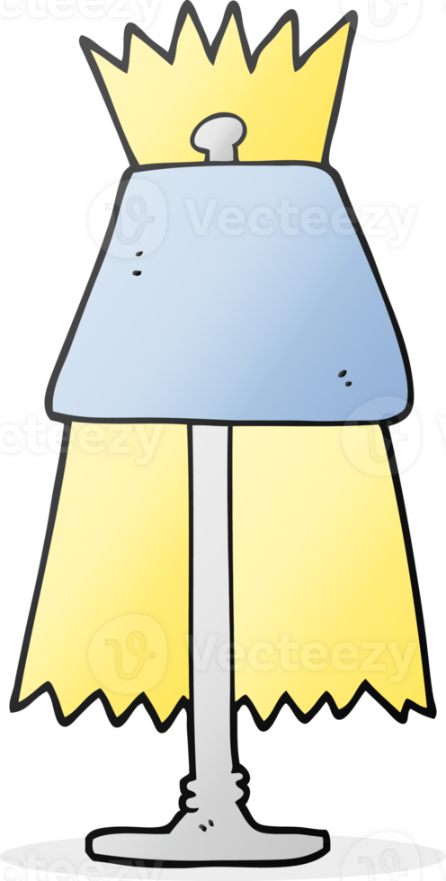 hand drawn cartoon lamp png