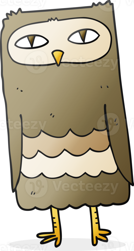 hand drawn cartoon owl png