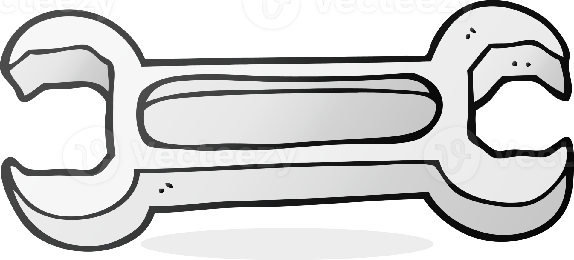 hand drawn cartoon spanner png