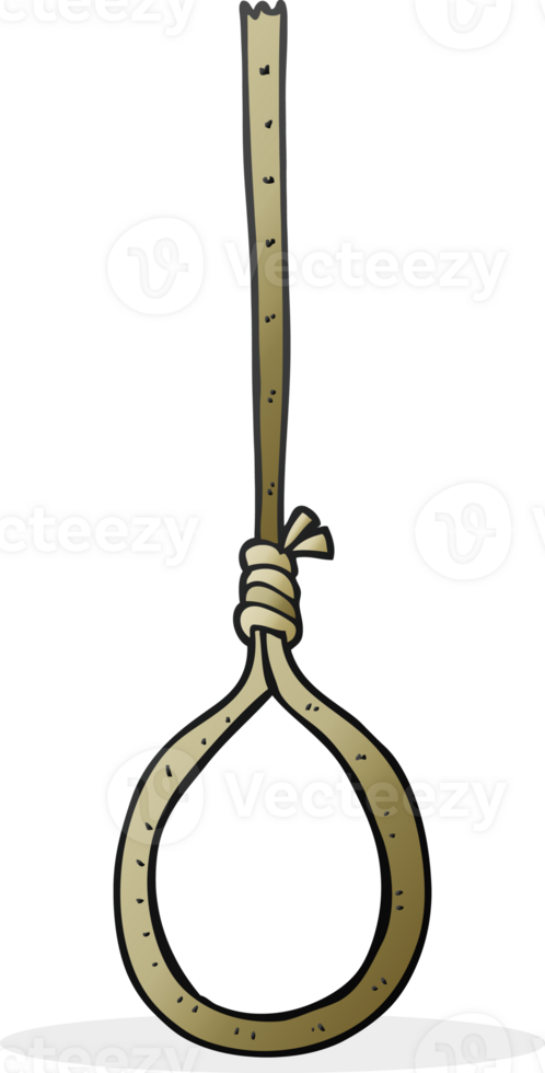 hand drawn cartoon noose png