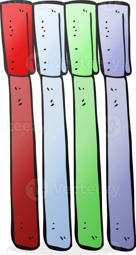 hand drawn cartoon pens png