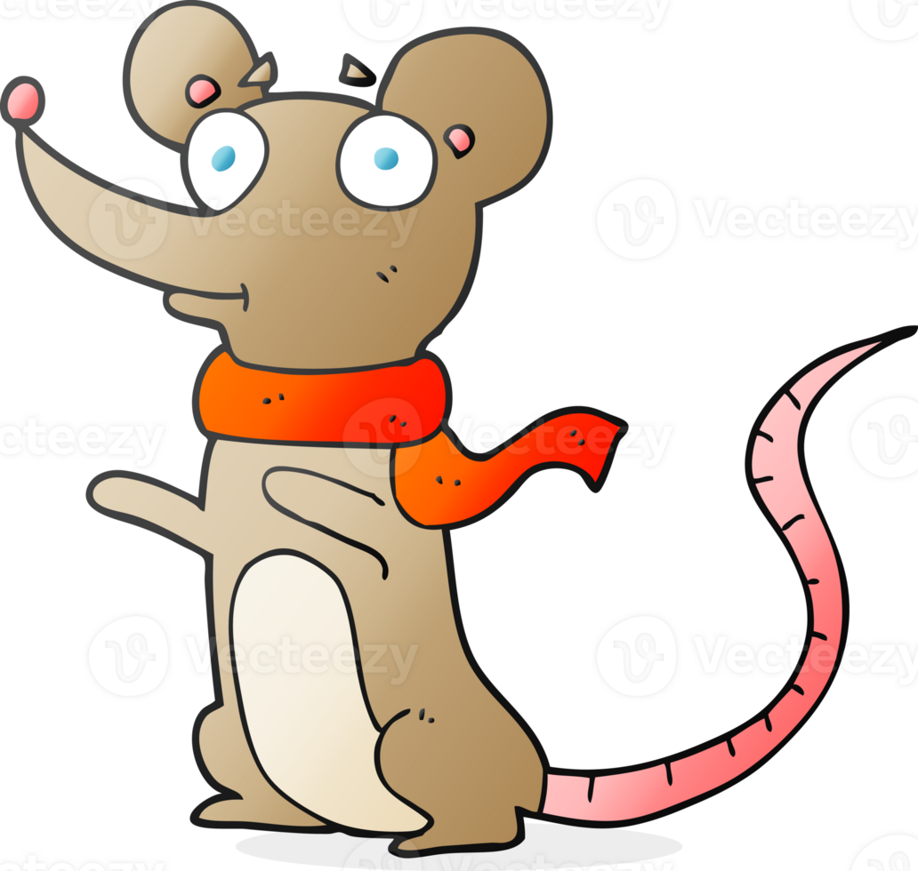hand drawn cartoon mouse png