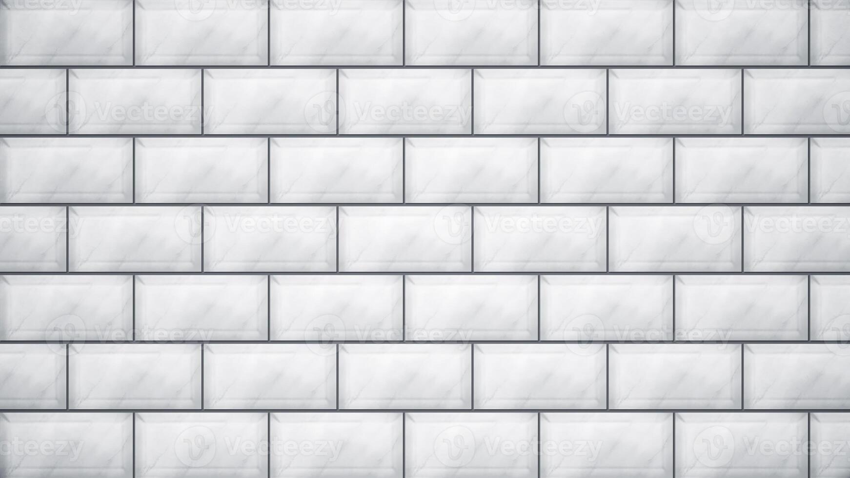 Decorative brickwork fills concrete wall. Animation. Stylish brickwork overlays empty concrete wall in interior. Design solution for wall decoration with brick blocks photo