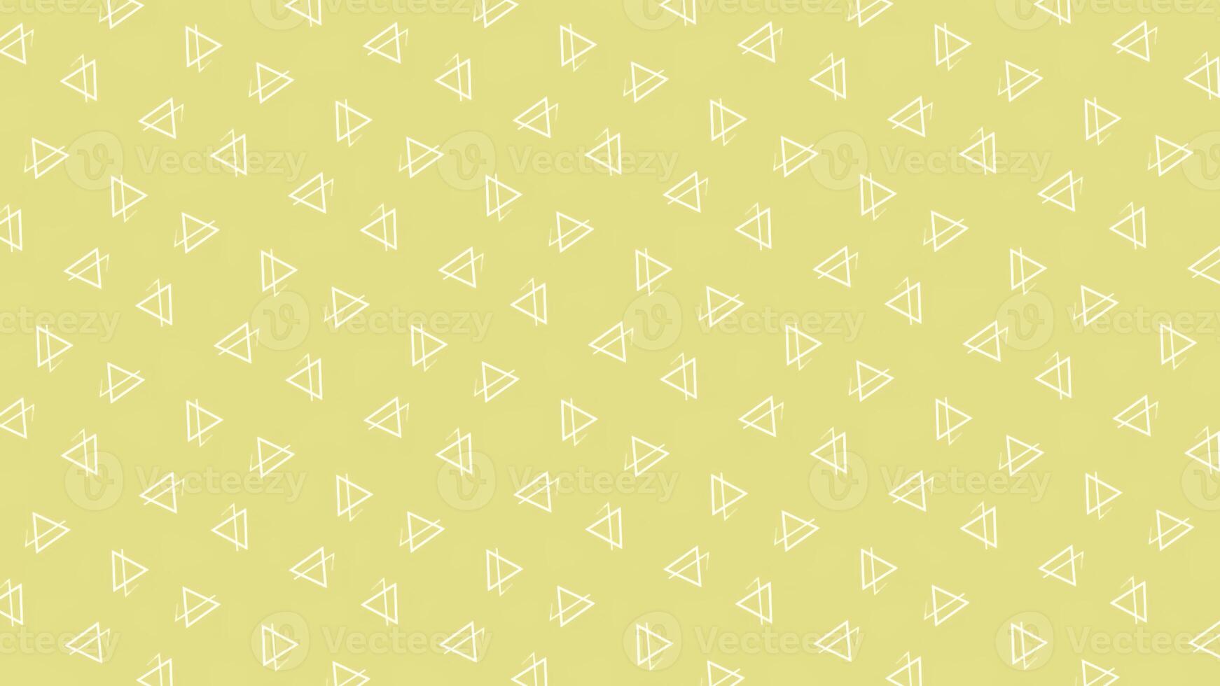 Rows of white triangular silhouettes rotating on changing color background. Motion. Geometric symmetrical pattern with same size triangles moving on gradient backdrop. photo