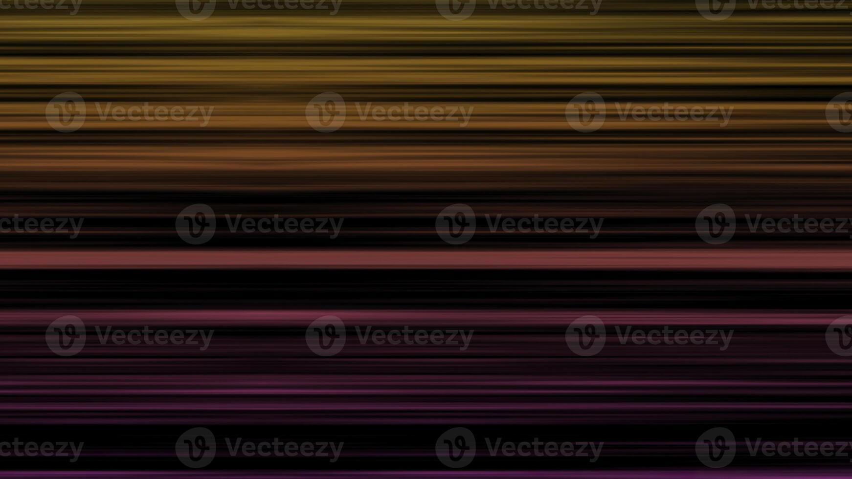 Abstract background with colorful horizontal lines on black background. Animation. Beautiful multi-colored lines move or flicker horizontally on black background photo