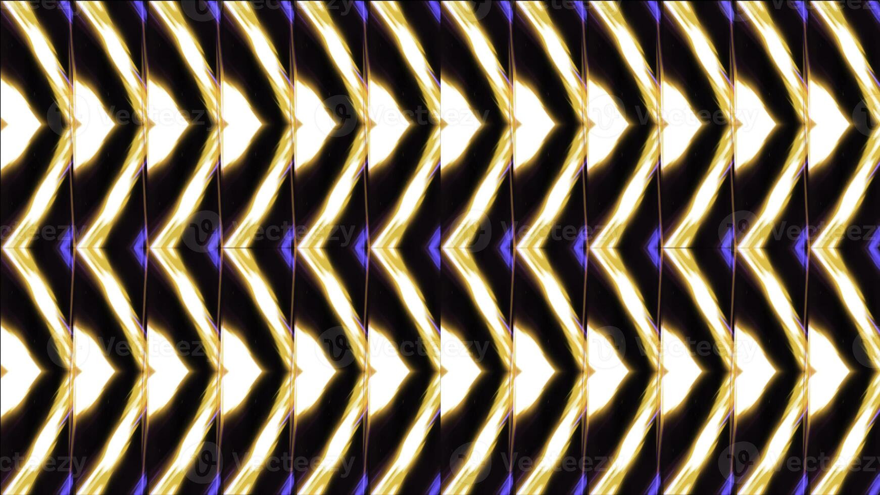 Neon shimmering triangles in pattern. Modern. Hypnotic repeating pattern of triangular lines flickering with neon light. Beautiful kaleidoscopic pattern of triangles photo