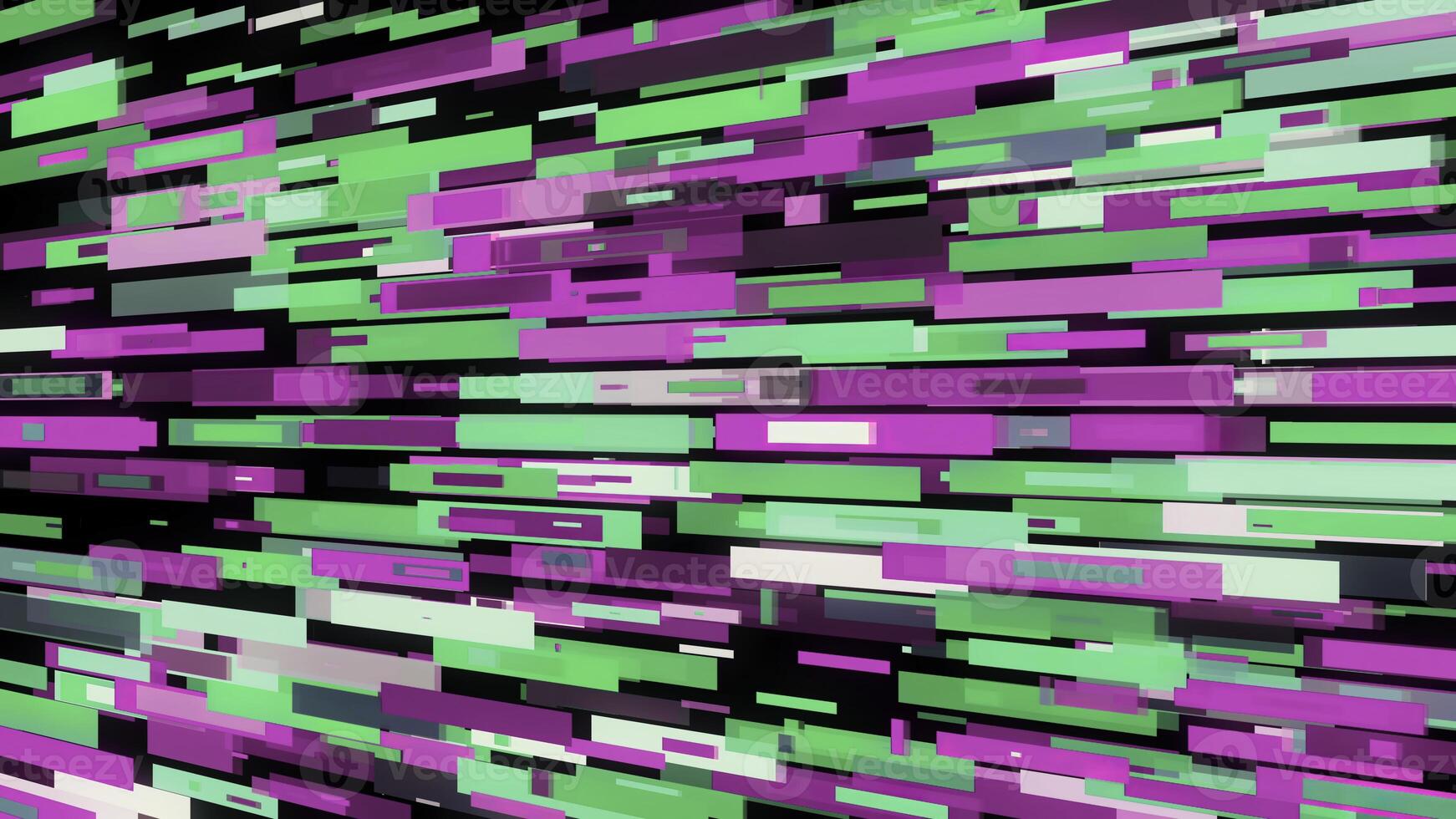 Beautiful abstract geometric pattern. Animation. Abstract animation of multicolored line patterns moving horizontally on the black background. photo