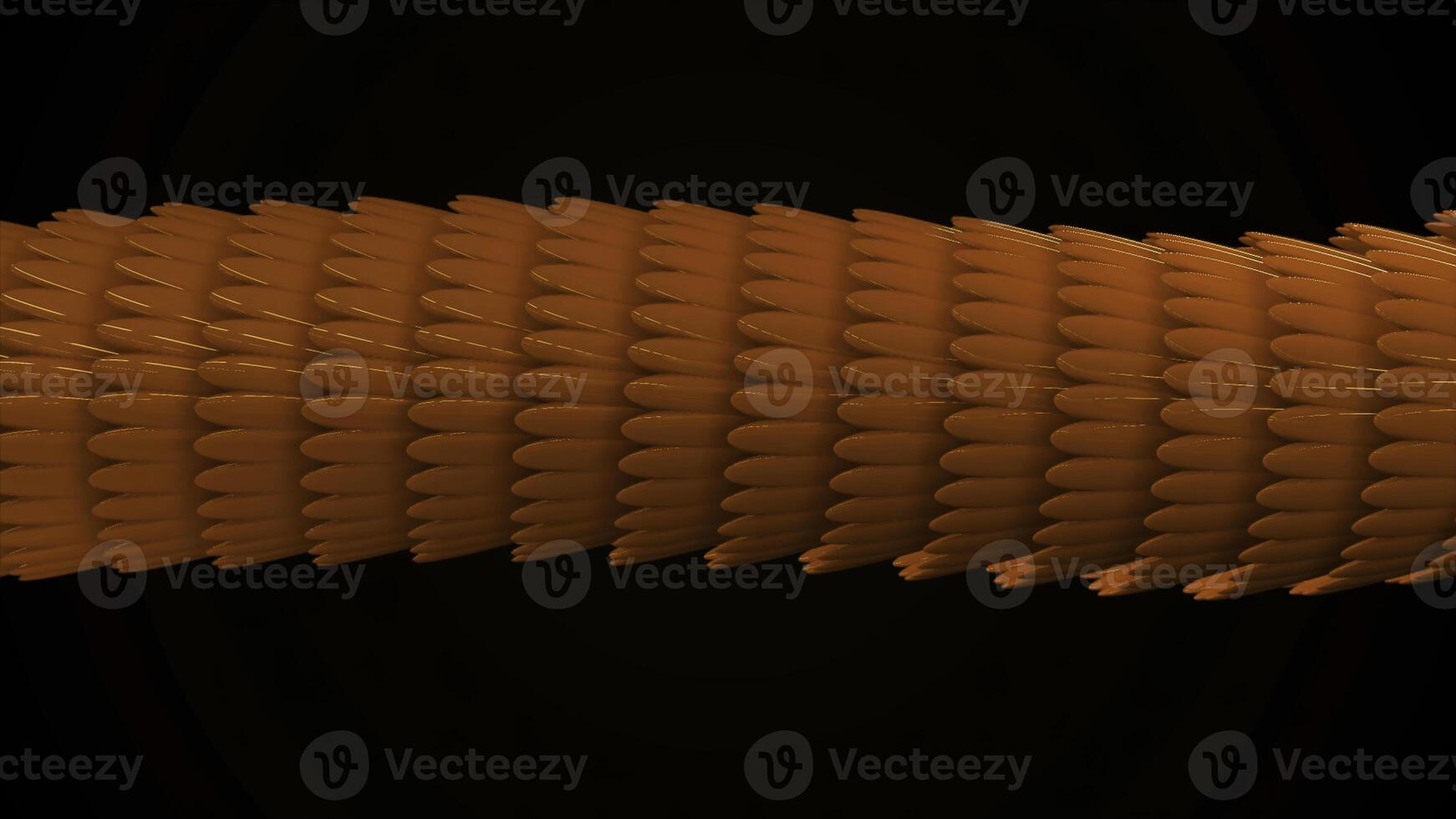 Colorful abstract animation of 3d glossy snake or dragon scales moving smoothly on the black background. Animation. Iridescent glossy scales photo