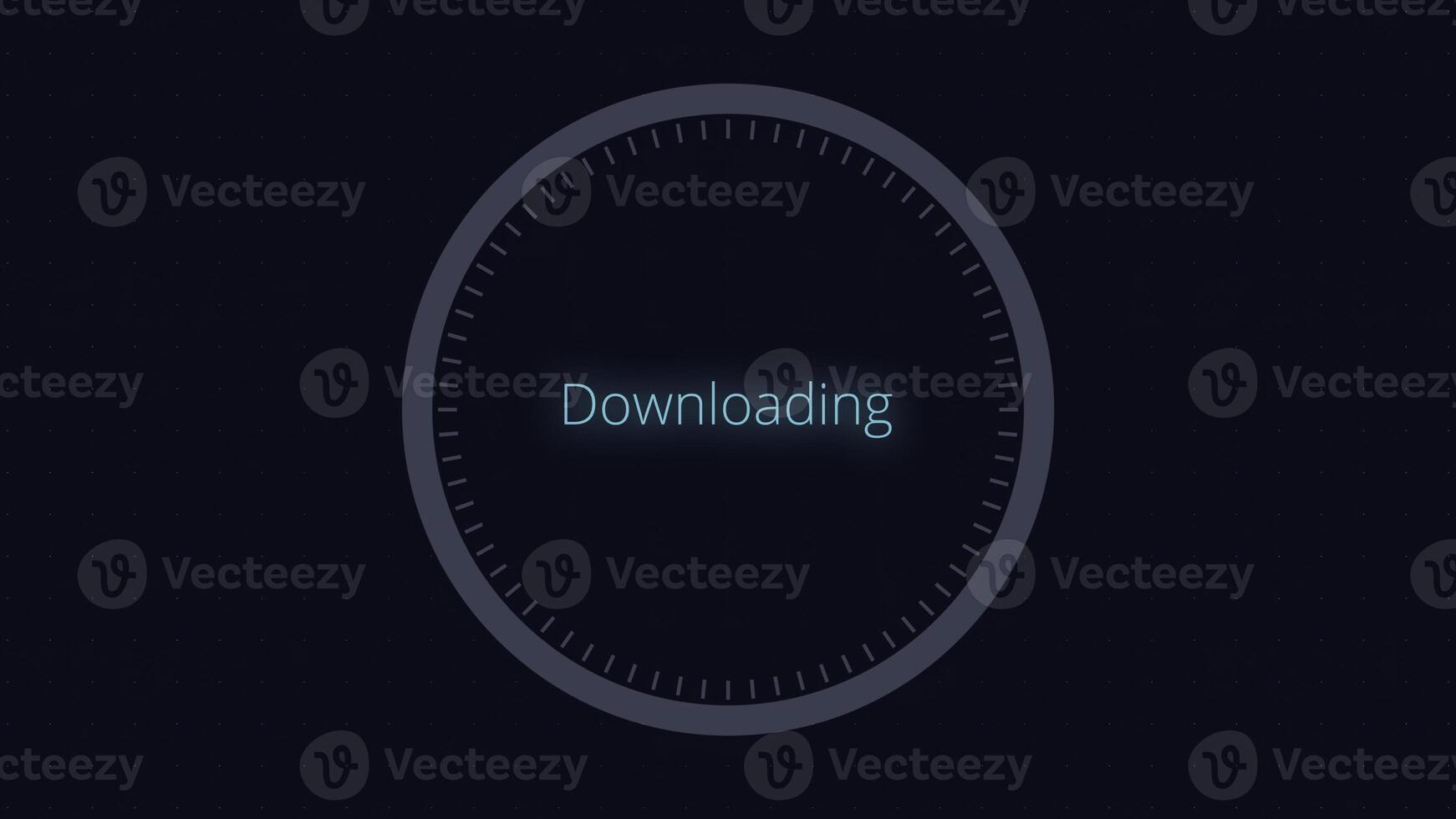 Infographics Circular Graph Animation Counting. Loading animation photo