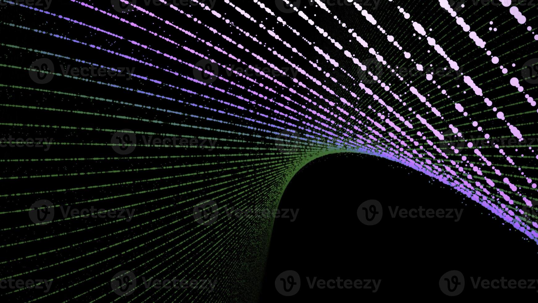 Abstract Lighting moving color line. Animation. Technology network digital data transfer concept design, glowing on black background seamless looping animation photo