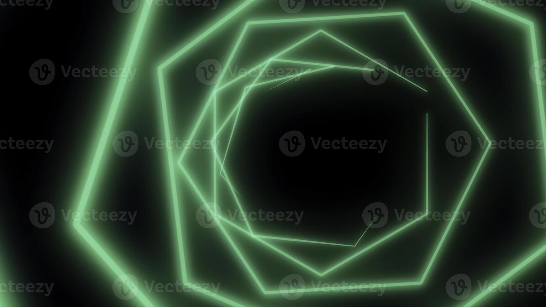 Laser abstracts futuristic Background. Neon lights vintage Hexa tunnel loop. Tunnel Neon laser hexagon photo