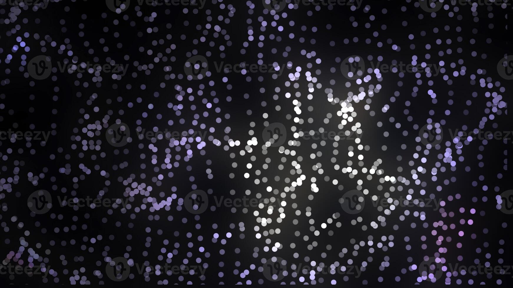 Beautiful and colorful blurred strays combined with small dot particles moving around through space. Colored dots moving in space. Excellent animation for your creative projects photo