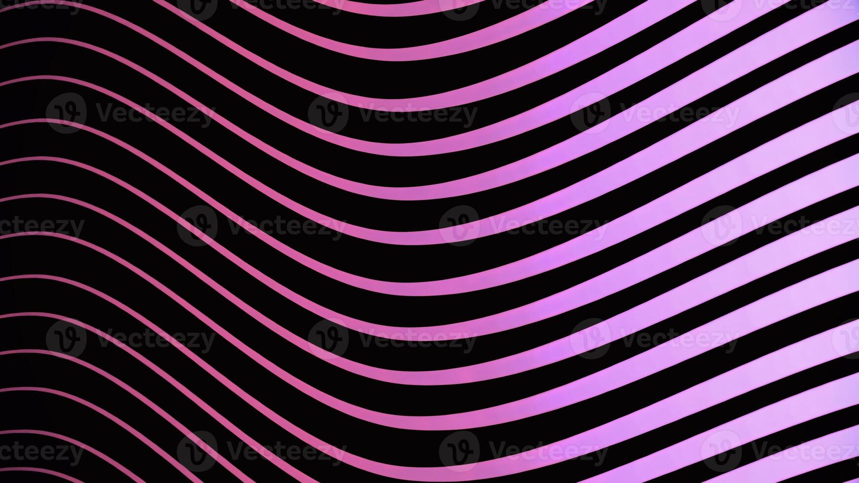 Wavy colored lines with black stripes. Animation. Beautiful animation of alternating bands of color and black moving in waves photo