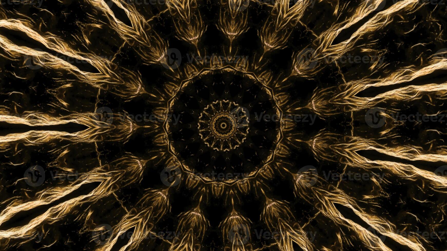 Animation of pattern with energy lines in space. Animation. Hypnotic pattern with moving luminous threads of energy on black background. Beautiful psychedelic pattern with flashing lights photo