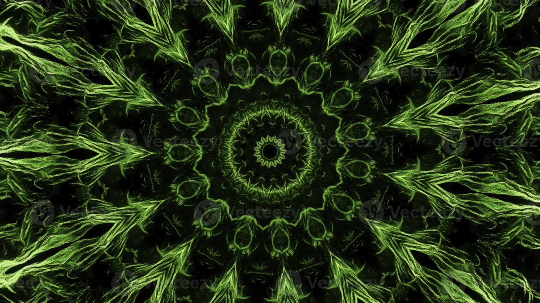 Animation of pattern with energy lines in space. Animation. Hypnotic pattern with moving luminous threads of energy on black background. Beautiful psychedelic pattern with flashing lights photo