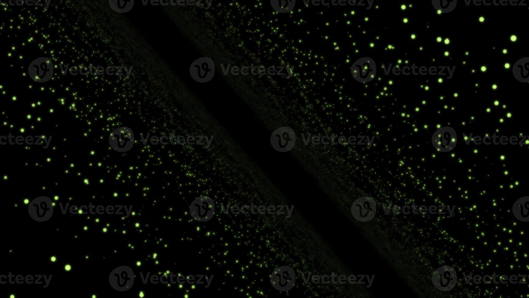 Portal to cyberspace with dots on black background. Animation. Spatial perspective with moving luminous dots on black background. Linear portal in matrix with walls of dots photo