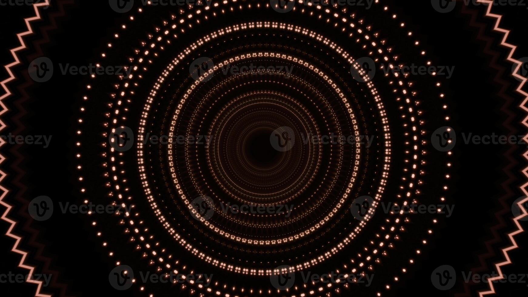 Background with pulsating circles in rhythm of music. Animation. Ripple circles in musical style on black background. Moving circles with pulsation and musical vibration effect photo