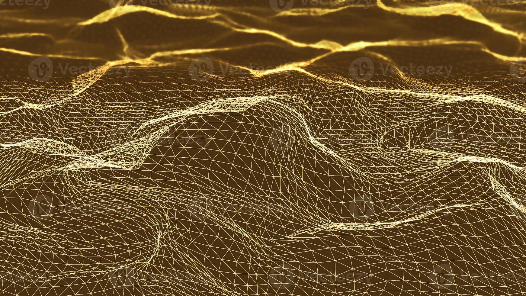 Abstract plexus fantasy background, wavy horizontal surface. Animation.Concept of digital data. photo