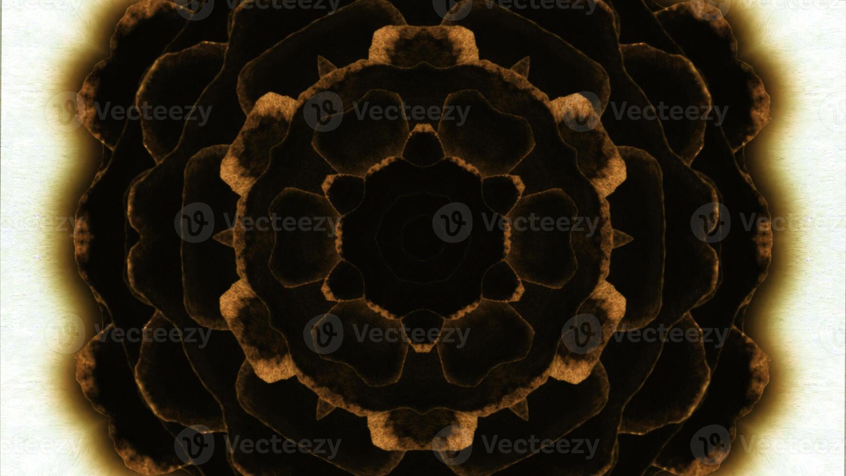 Abstract kaleidoscope background. Animation. Glowing lines creating symmetrical kaleidoscope structure. photo