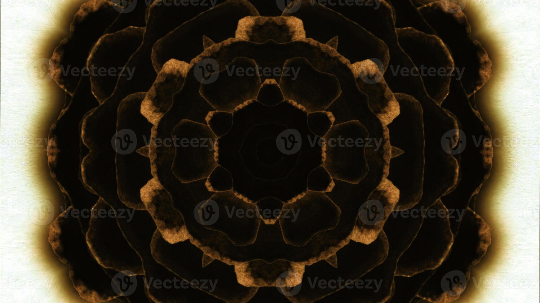 Abstract kaleidoscope background. Animation. Glowing lines creating symmetrical kaleidoscope structure. photo