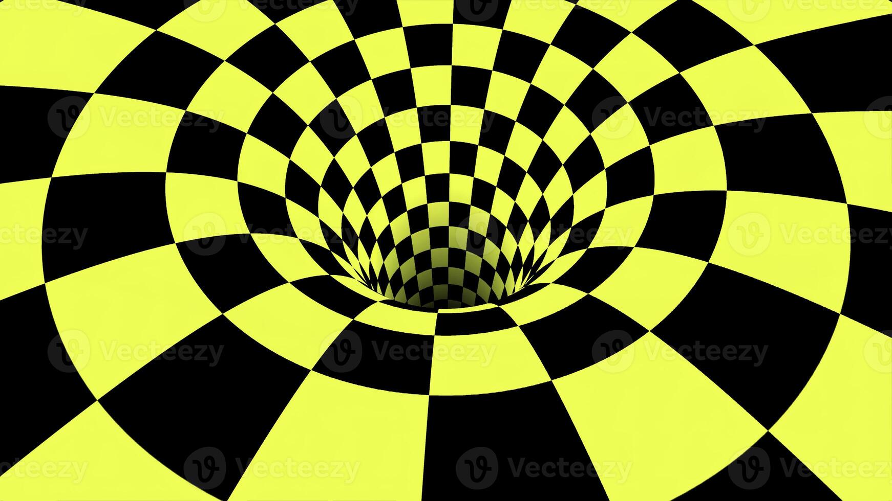 Green and black hypnotic spiral background. Animation. Contrasting optical illusion. photo