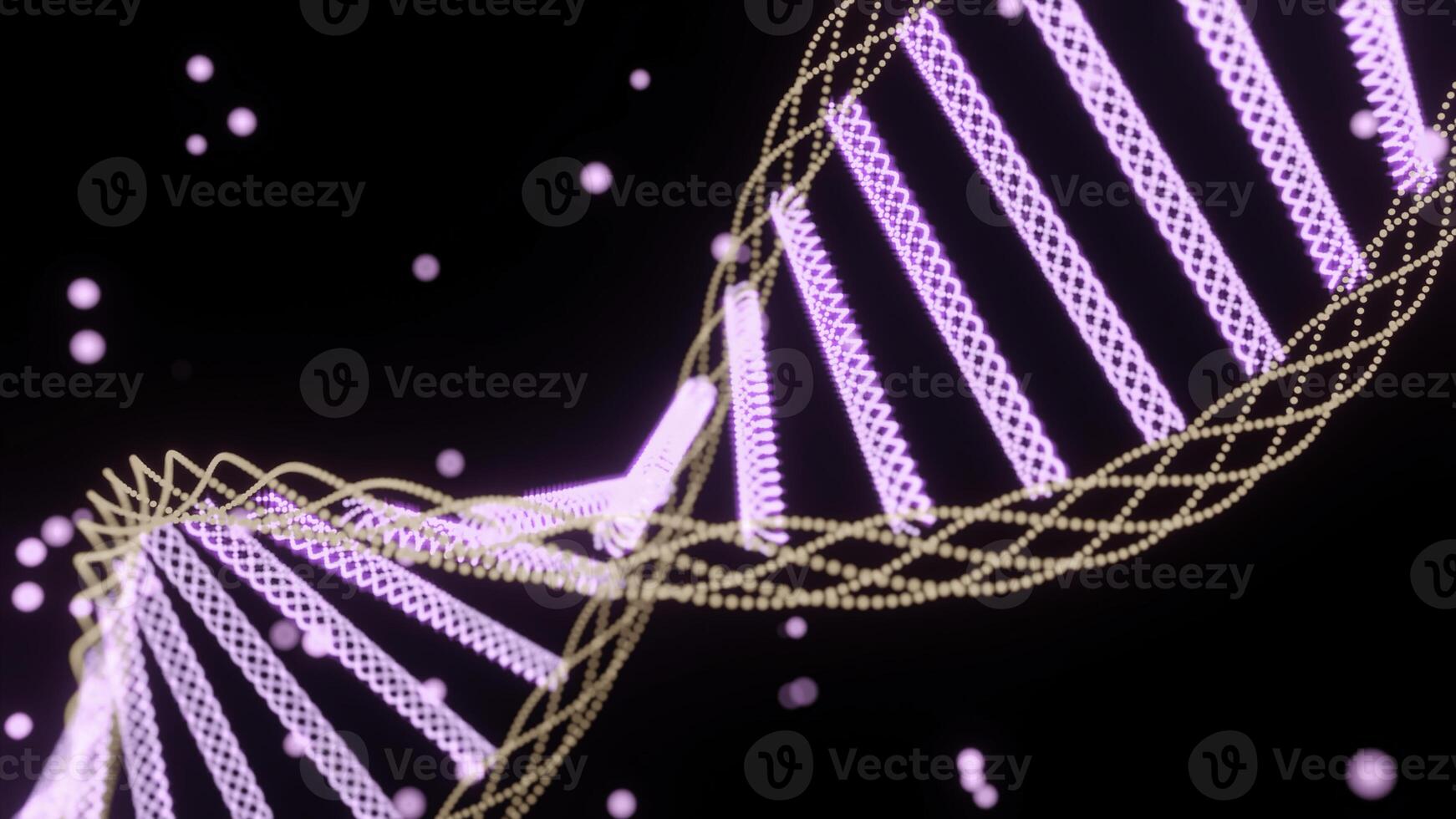 DNA genome double helix. Design. Science and medicine concepts. Medical research, genetic engineering. photo