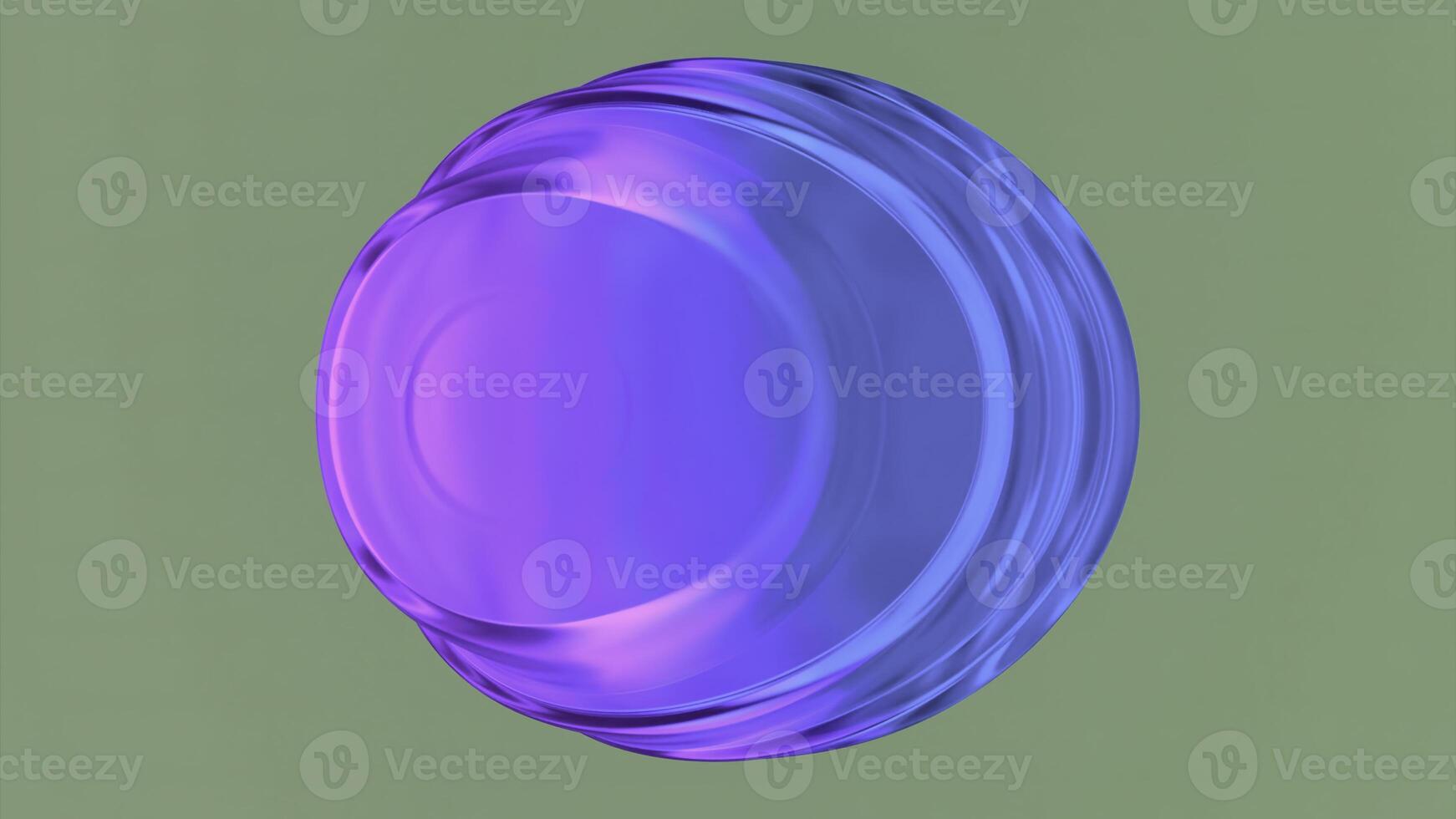 Abstract big liquid drop with ripples. Design. Oval shaped 3d liquid shape. photo