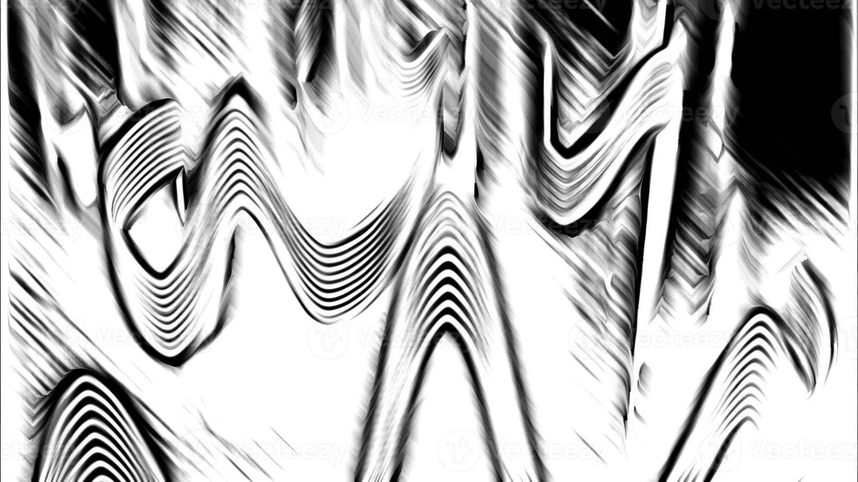 Monochrome waves pattern. Media. Black and white ripples, curving lines looking loke sketch. photo