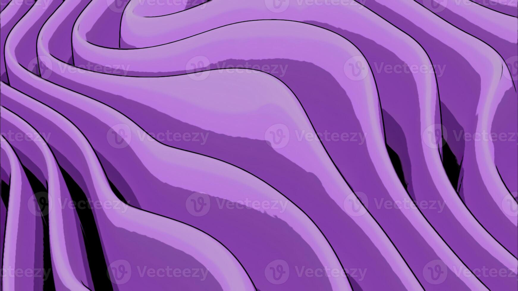 3d flexible pink folds in cartoon style. Design. Relaxing waving and changing fabric folds. photo