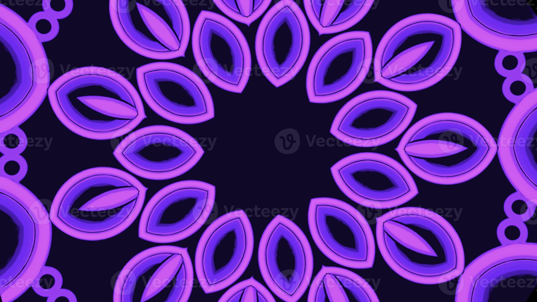 Abstract motion that forms a circle ornament pattern. Design. Kaleidoscope with oval shapes. photo