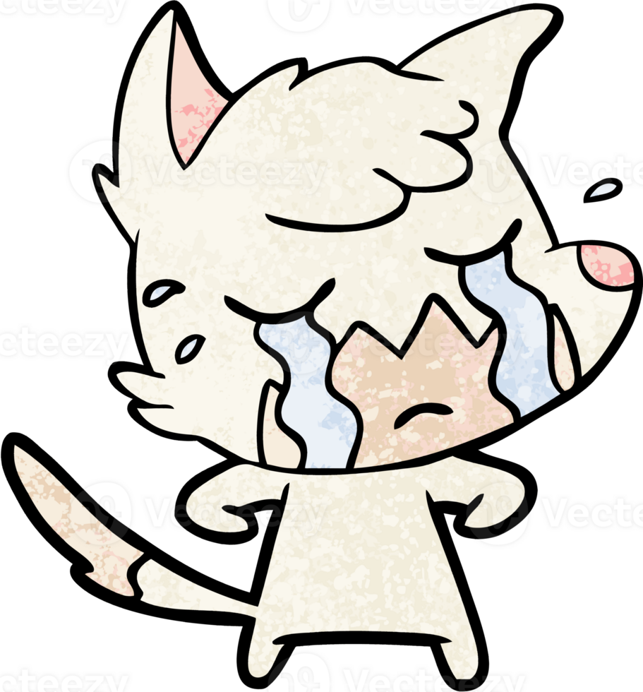 crying fox cartoon png