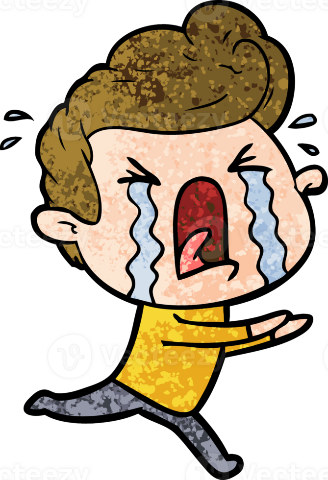 cartoon crying man png
