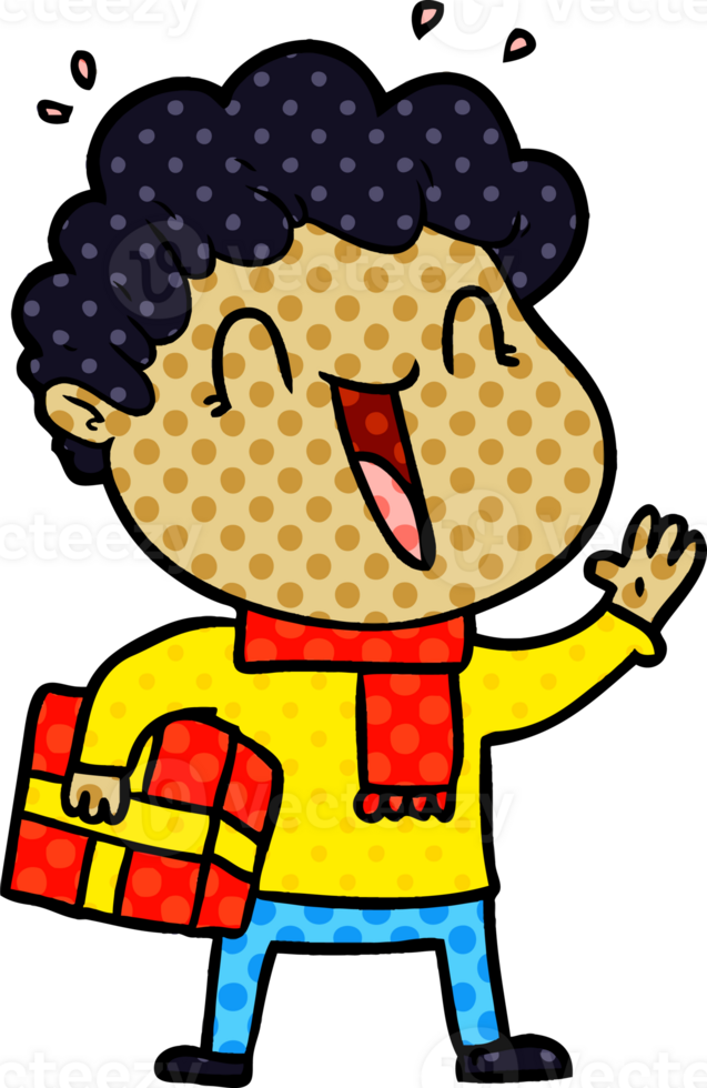 cartoon happy man png