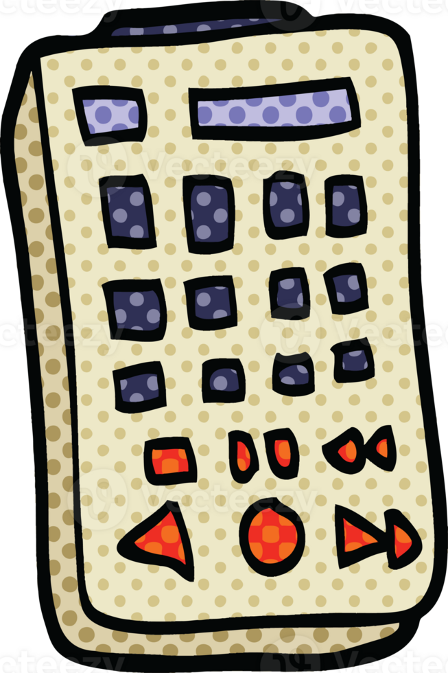 comic book style cartoon remote control png