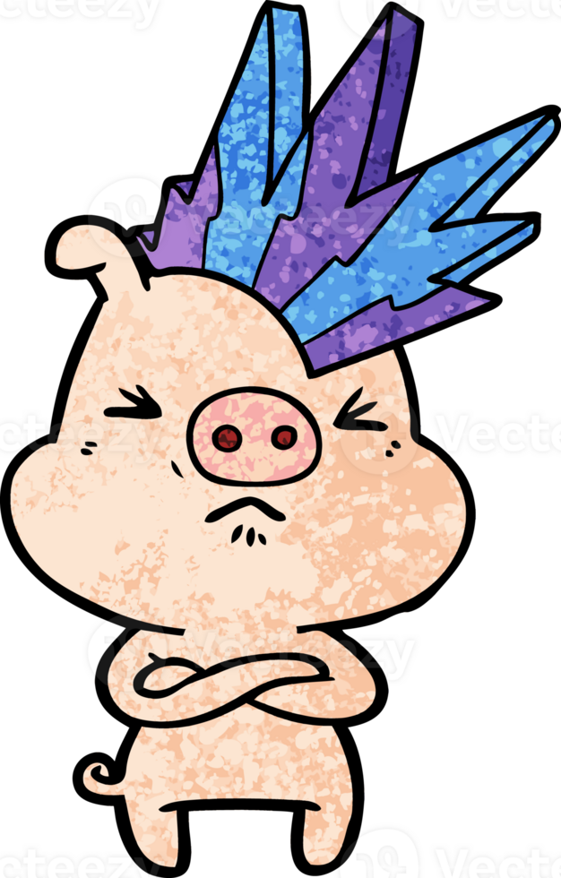 cartoon angry pig png