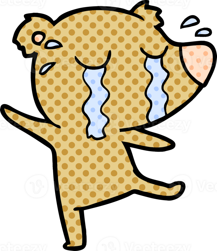 crying bear cartoon chraracter png