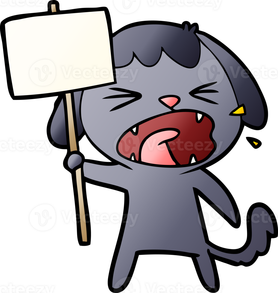 cute cartoon dog barking png