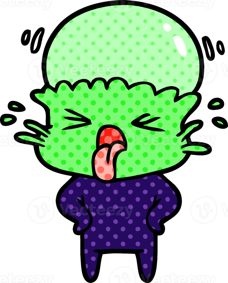 weird cartoon alien png